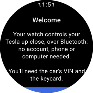 Welcome screen explaining Bluetooth mode